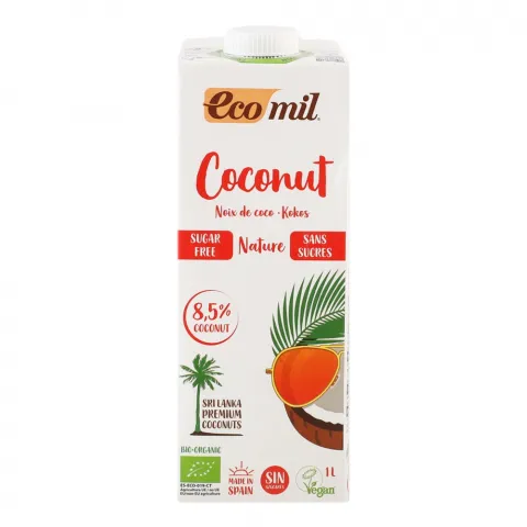 Молоко Ecomil рослин. органіч. 1 л з кокосу без цукру без глютену