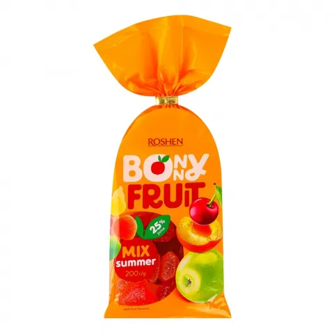 Цукерки Рошен 200 г Bonny-Fruit Літній мікс