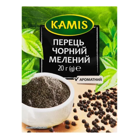 Каміс Перець чорний мелен. 20 г пак.
