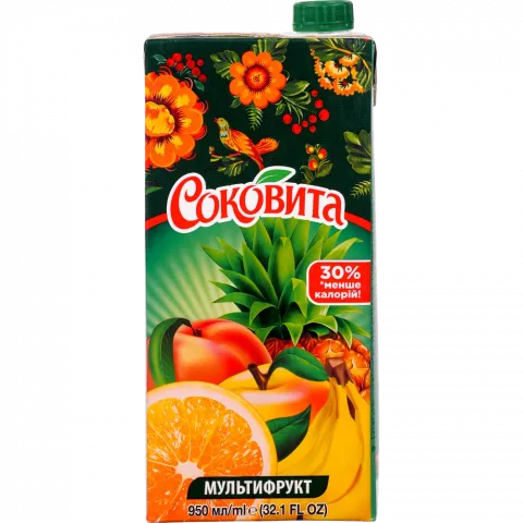 Напій б/алк. Соковита 950 мл Мультифрукт