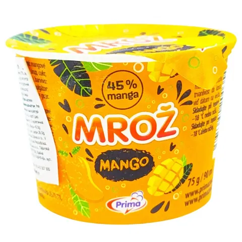 Морозиво Prima Сорбет Манго 75г (Чехія) И354
