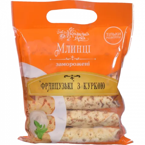 Млинці ТМ Українська Зірка 370 г Французькі з куркою