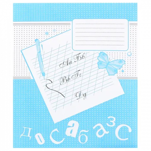 Зошит 12 арк. кос. лінія дв.-кол. обкладинка офсет