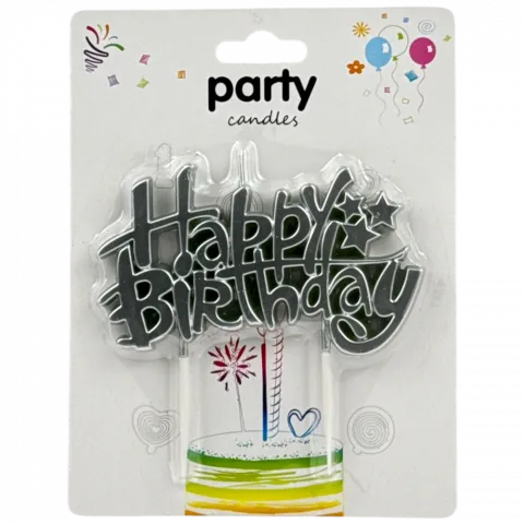 Набір свічок д/т Hap birth зол-ср-бр CP050088-01 6909 И820