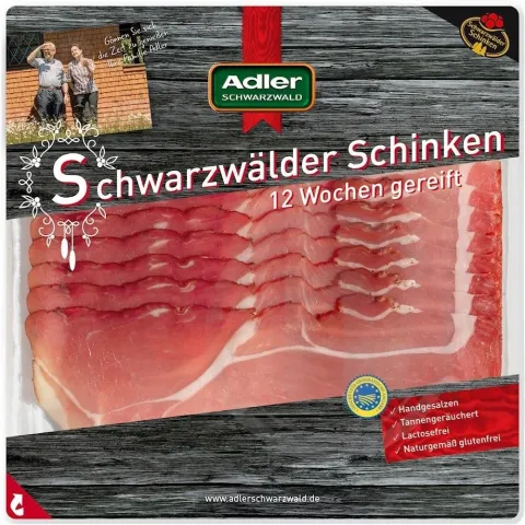 Шинка Adler Farmers Ham 100г сировял. наріз. (Німеччина)