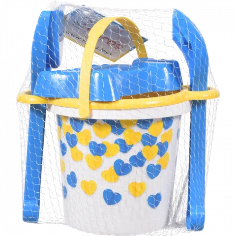 Іграшка набір д/піску Українське сердечко 5 ел. з термонаклейкою