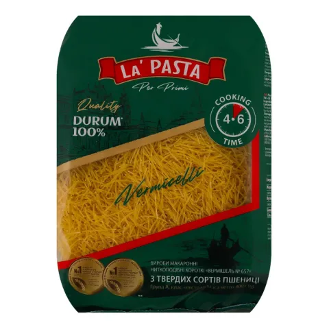 Макарони Ла Паста 400 г Вермішель