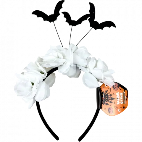Вінок Хелловін біл. арт. 6400-02 И918