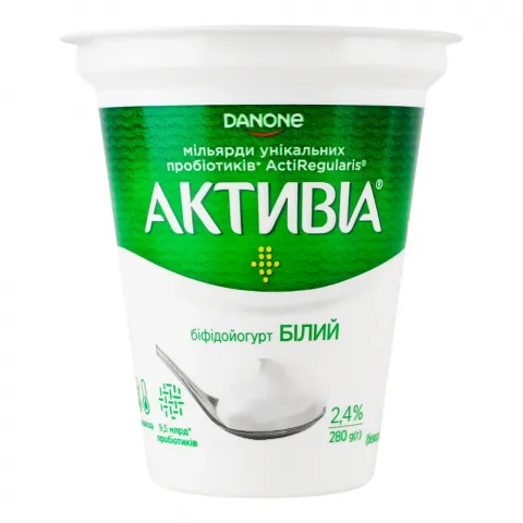 Біфідойогурт Активіа 2,4 280 г стак.