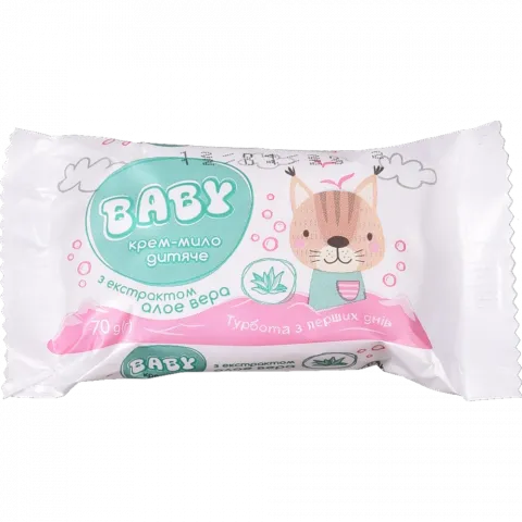 Крем-мило дит. Baby 70 г з екстрактом алое вера