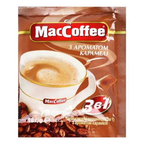 Кавовий напій Мак Кофе 18 г 3в1 Карамель