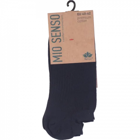 Шкарпетки чол. Mio Senso ультракороткі C100R темно-сині, р. 40-42