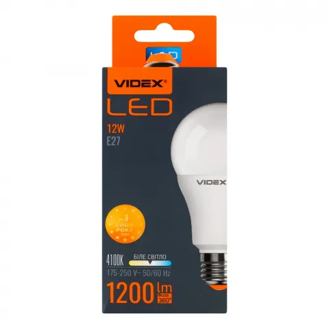 Лампа LED Videx E звичайна біла 12 Вт Е27