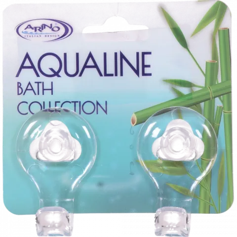 Arino Aqualine White Комплект 2 гачка пласт. 51161