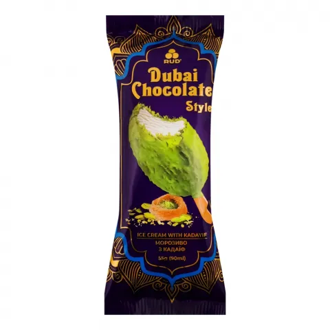 Морозиво Рудь Dubai Chocolate Style 55 г ескімо Пломбір