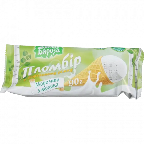 Морозиво Біла Береза 90 г Ріжок