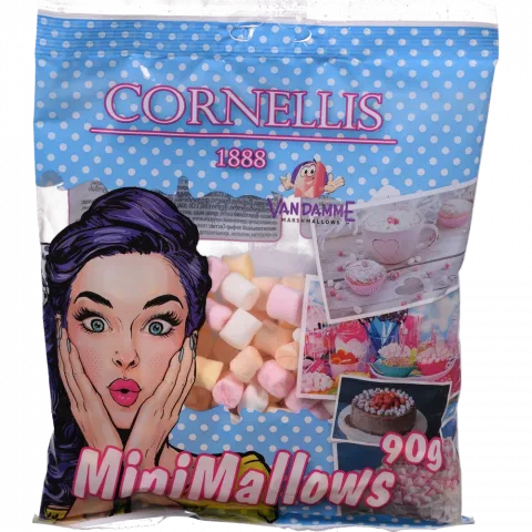 Зефір жувальний КОРНЕЛЛІС 90 г Міні до кави (Бельгія)