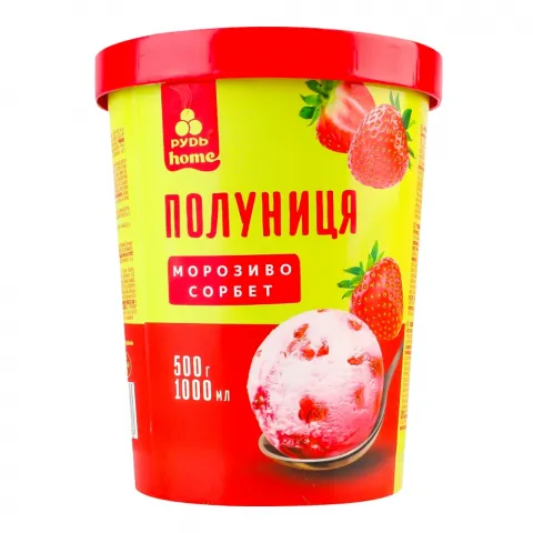 Морозиво Рудь 500 г відро Полуниця