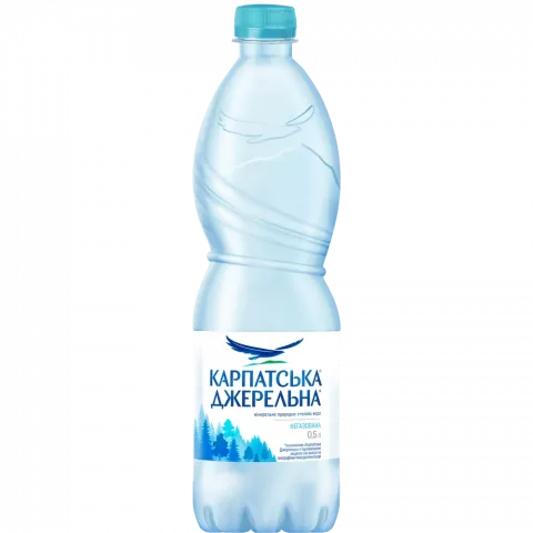 Вода Карпатська джерельна 0,5 л пл. б/газ.