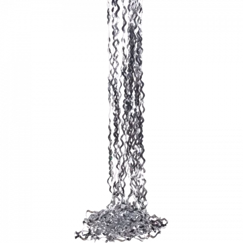 Дощик лавансовий 1х1,5 м голограма хвилястий 9195-26 срібний И290