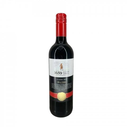 Вино 1659 CLASSIC RED 0,75л червоне сухе 13 (ПАР)
