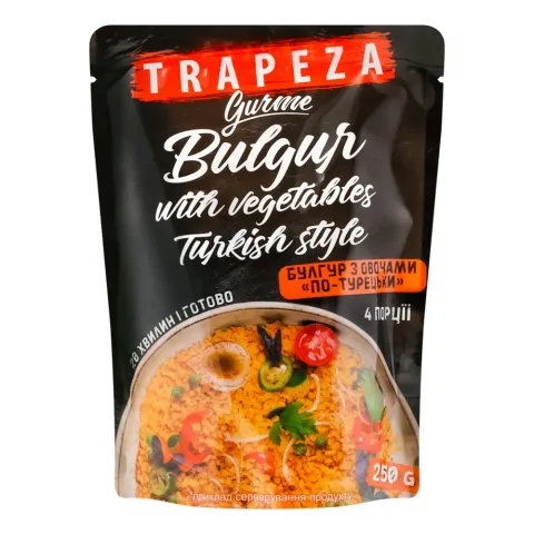 Крупа Трапеза Булгур з овочами 250 г
