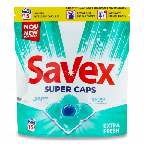 Гель д/пран. Savex 2 in 1 Fresh 14/15 шт. И (Бол)