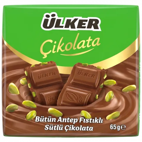 Шоколад ULKER 65 г молочний з фісташкою И649 (Туреччина)
