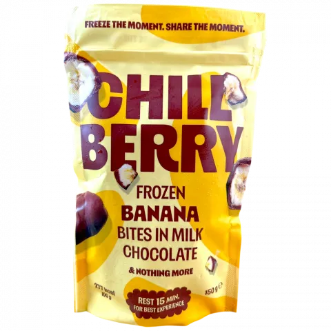 Банан CHILL BERRY 150г в молочному шоколаді И503 (Польща)