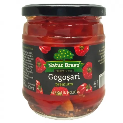 Гогошари Natur Bravo 430 мл мариновані (Молдова)