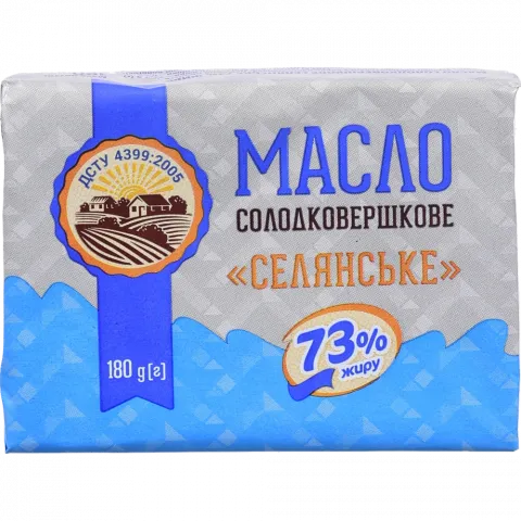 Масло 73 180 г Селянське ДСТУ