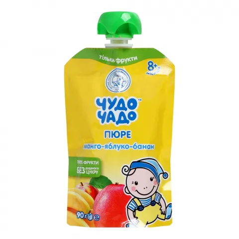 Пюре Чудо-Чадо 90 г д/пак. з манго, яблук та бананів