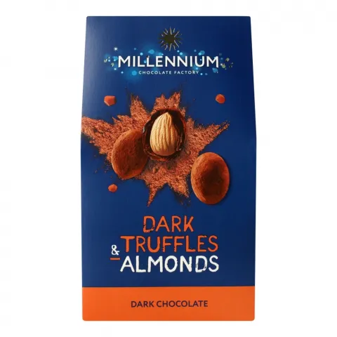 Цукерки Millennium TRUFF 100 г мигдаль в чорному трюфелі
