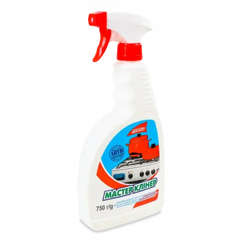 Засіб Сан Клін 750 мл Майстер Клінер д/видалення жиру з пульв.