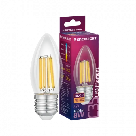 Лампа LED Enerlight Filament G45 4Вт Е27