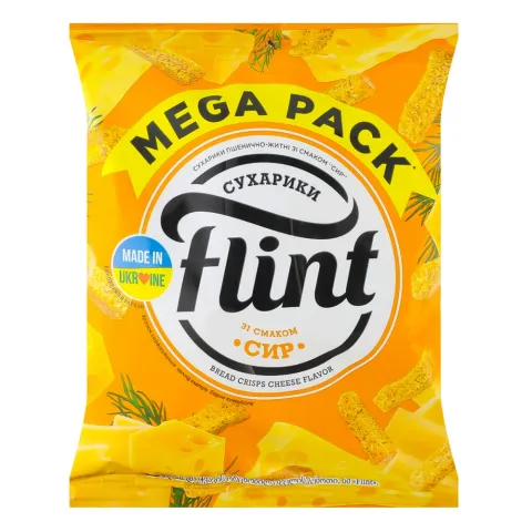 Сухарі Флінт 100/110 г пшен.-житні. Сир