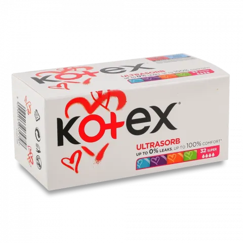 Тампони Kotex 32 шт. Супер