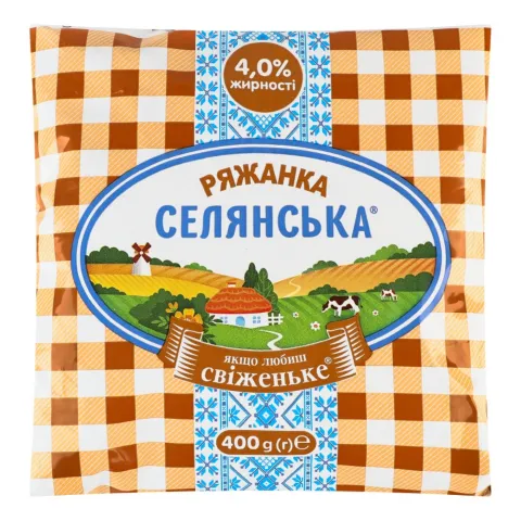 Ряжанка Селянська 4 400 г п/е