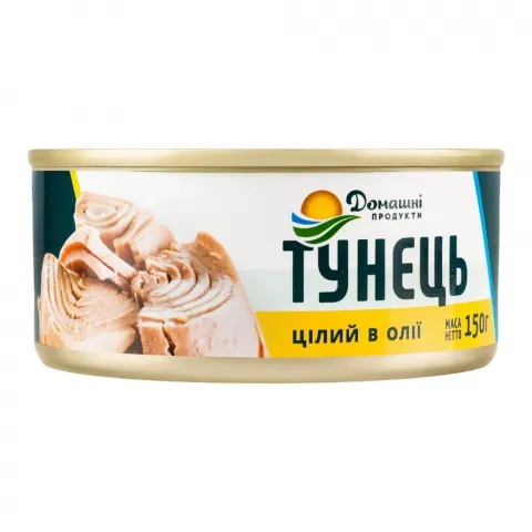 Конс Тунець Домашні продукти 150 г цілий з/б в олії