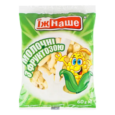 Кукурудзяні пал. Їж Наше 60 г Молочні на фруктозі