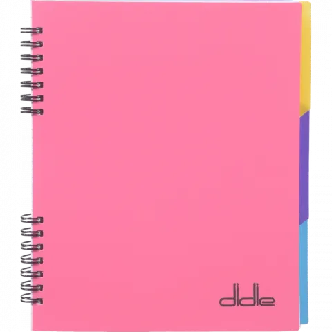 Блокнот Didie А5 120 арк. бічна спіраль з розділювачами