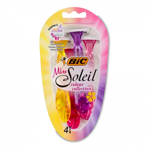 Станок д/гоління BIC 4 шт. Міс Soleil кольор.