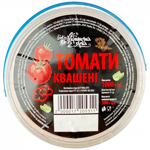 Томати квашені Українська Зірка 1000г