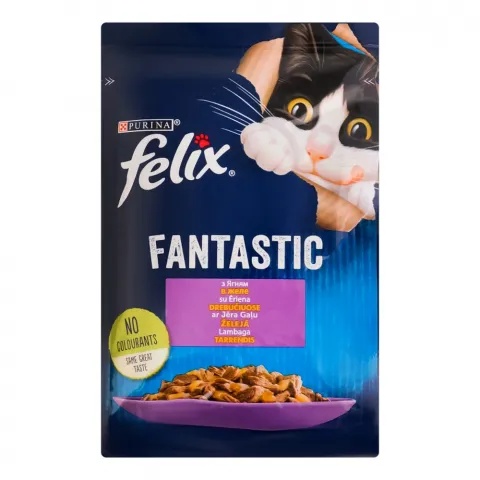 Корм д/котів Фелікс Фантастік 85 г пак. Ягня в желе