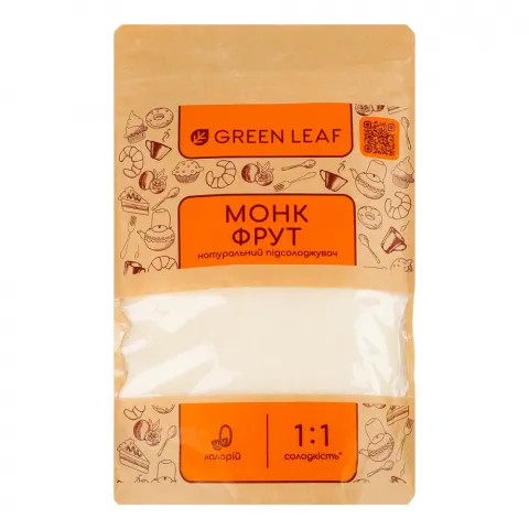 Замінник цукру Green Leaf 250 г Монк Фрут 1:1