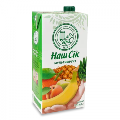 Сік Наш Сік 1,9 л т/п Мультифруктовий