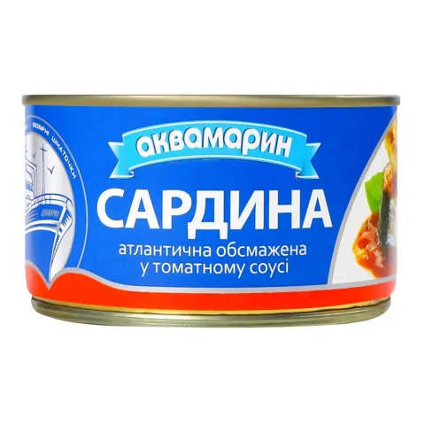 Конс Сардина Аквамарин 230 г з/б т/с обсм.