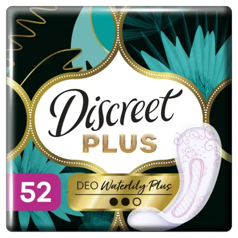 Прокладки щоден. Discreet 52 шт. плюс део Водяна лілія