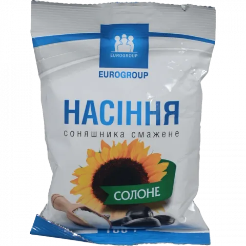 Насіння соняш. Єврогруп 100 г підсолене