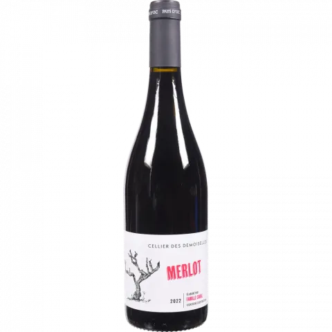 Вино C.D.DEMOISELLES 0,75л черв.сухе15 Мерло Франція